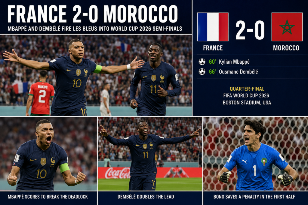 France 2-0 Morocco